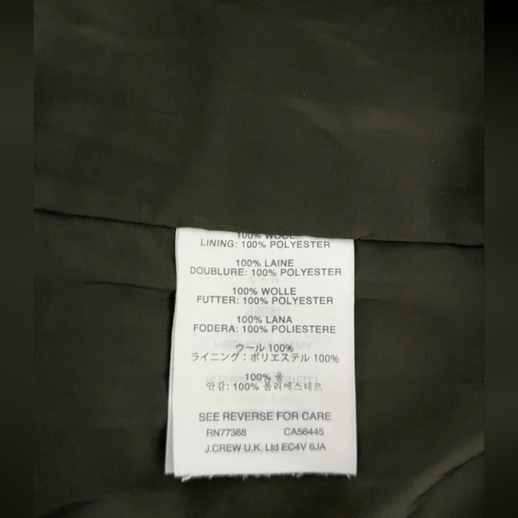 J.Crew No. 2 Pencil Skirt - Olive Green Wool Blend - Size 6T - Classic Workwear - Picture 7 of 12